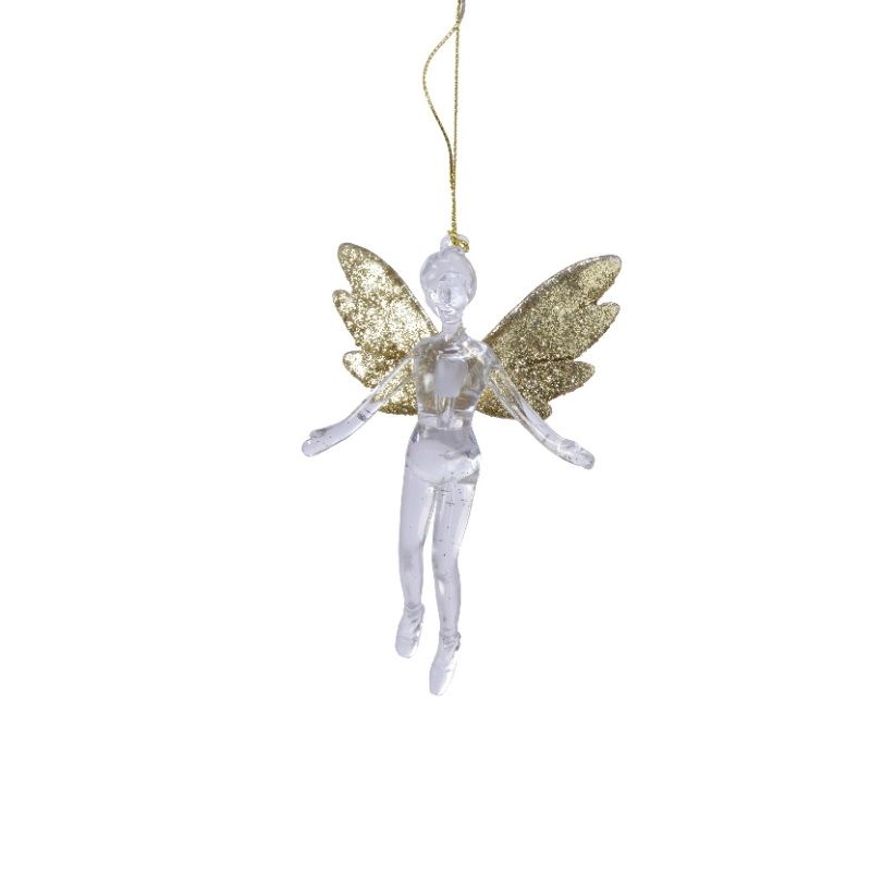 Fairy Hanging Ornament with Glitter 14cm